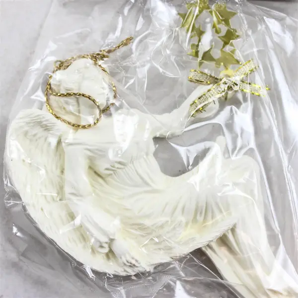 Set of 4 Roman Inc Angel Ornaments with Ribbon & Stars - New