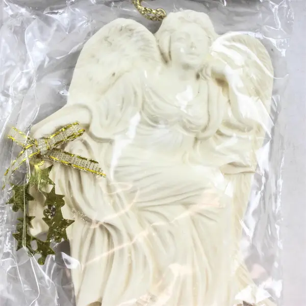 Set of 4 Roman Inc Angel Ornaments with Ribbon & Stars - New