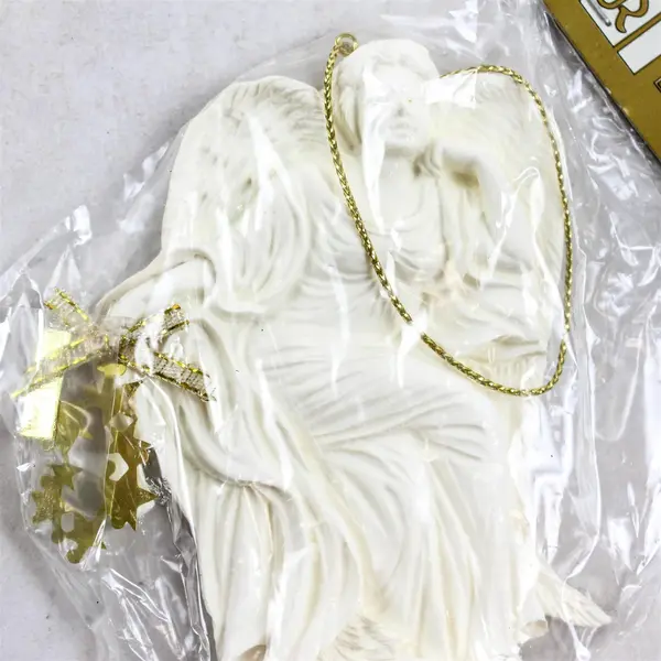 Set of 4 Roman Inc Angel Ornaments with Ribbon & Stars - New