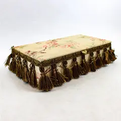 DL Rhein for Silvestri Floral Jewelry Keepsake Box with Fringe - New