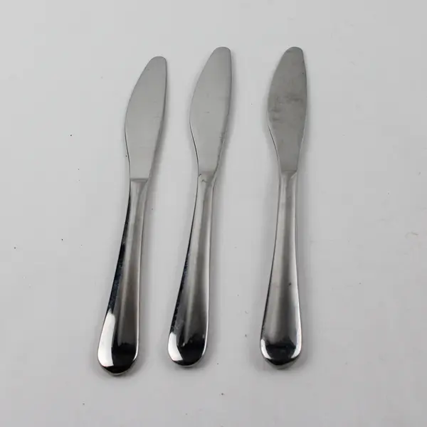 Gourmet Settings Unknown Rare HTF Pattern Stainless Lot of 3 Butter Knives 7"