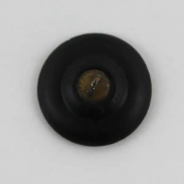 Antique Victorian Black Glass Child Cameo Picture Button 3/4"