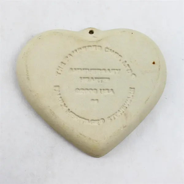 Pampered Chef Anniversary Heart Stoneware Dish 2000 Collectible Vintage