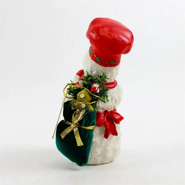 Roman Inc Snowman Chef with Santa Bag Figurine - Collectible New