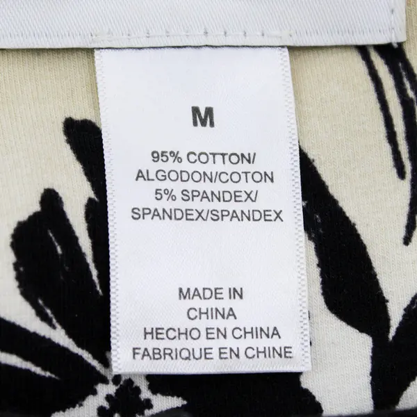 Alfred Dunner Black/Beige Floral Quarter Length Sleeves Blouse Women's Size M