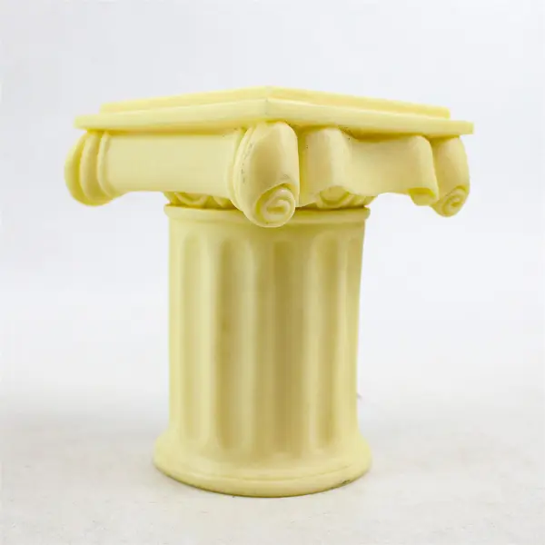 Set of 2 Roman Inc. Classic Greek Column Display Stands Risers Resin 4in