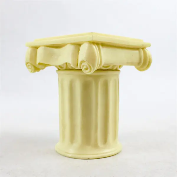 Set of 2 Roman Inc. Classic Greek Column Display Stands Risers Resin 4in