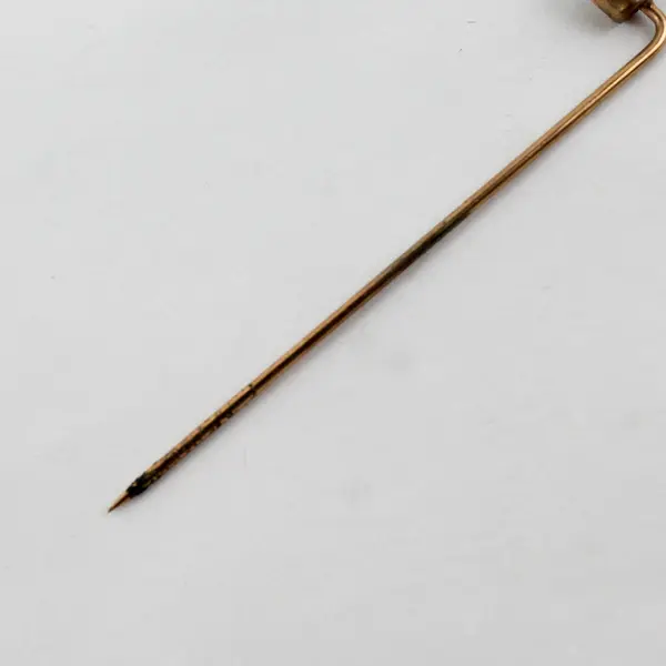 Lot of 9 Antique Clear Rhinestone Stick Pins FLAWED