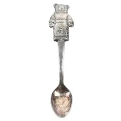 Ralph Lauren Polo Bear Collection Silver-plate Infant Feeding Spoon 5.75" Rare