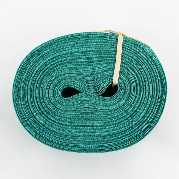 Roll Of Vintage 2.25 Inch Turquoise With White Stripes  Lawn Chair Webbing