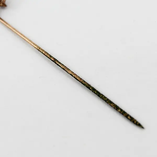 Lot of 6 Antique Clear Rhinestone Stick Pins