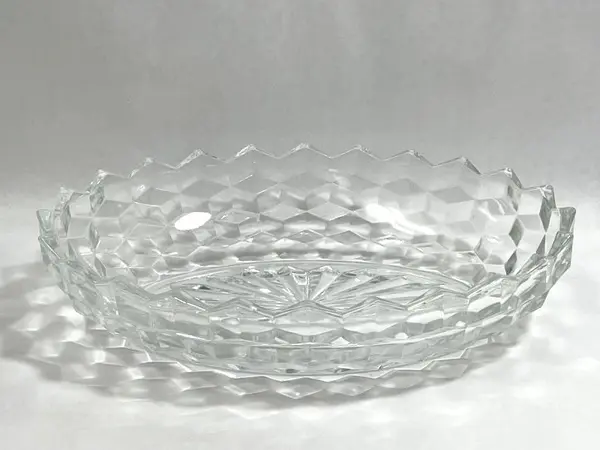 Vintage Fostoria American Oval Vegetable Serving Bowl 10 Inch Clear Glass