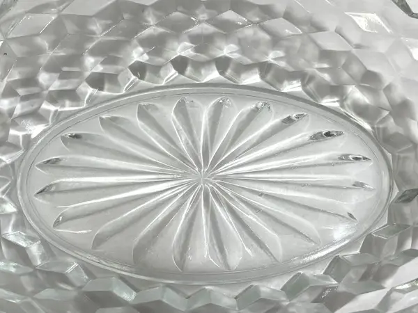 Vintage Fostoria American Oval Vegetable Serving Bowl 10 Inch Clear Glass