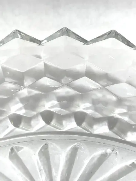 Vintage Fostoria American Oval Vegetable Serving Bowl 10 Inch Clear Glass