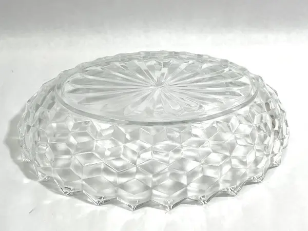 Vintage Fostoria American Oval Vegetable Serving Bowl 10 Inch Clear Glass