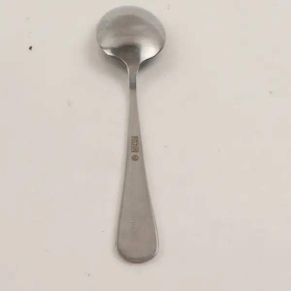 Keltum Stainless Steel Unknown Rare HTF Pattern Youth Spoon 5.25" Good