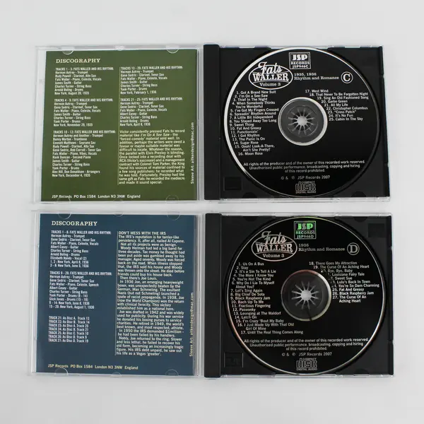 Fats Waller The Complete Recorded Works, Vol. 3 CD Set of 4, 2007