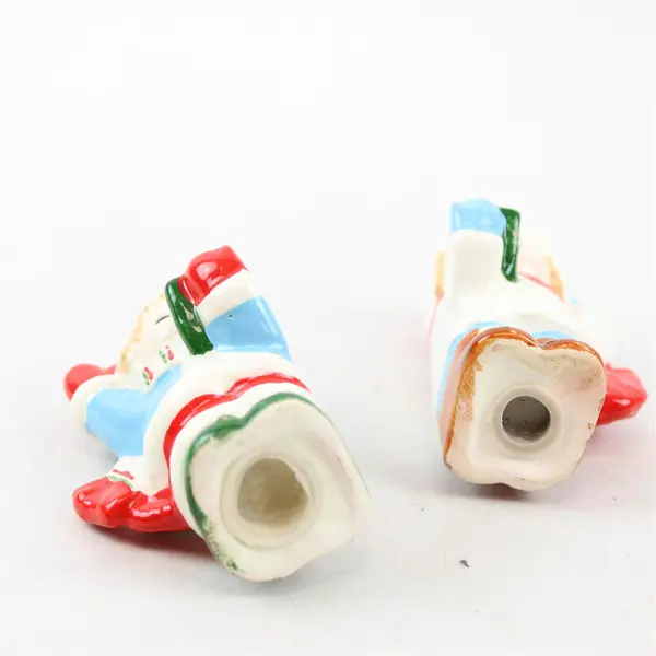 New Boy & Girl Caroling Ceramic Salt & Pepper Shakers Holiday Collectible