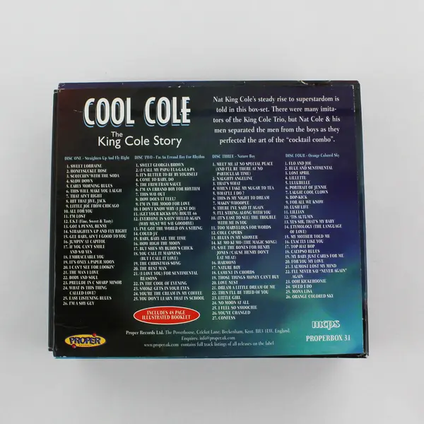 Cool Cole: The King Cole Trio Story 4-CD Set w/booklet 2001