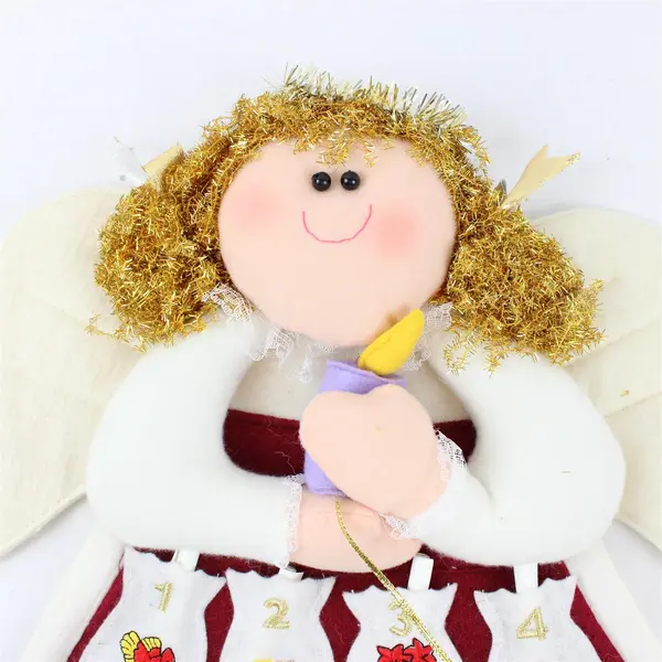 Angel Wall Hanging Advent Calendar Holiday Home Decor with Donkey Marker