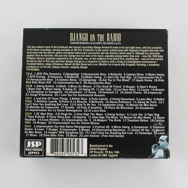 Django on the Radio Transcribed Broadcasts Boxed CD Set of 5, 2008