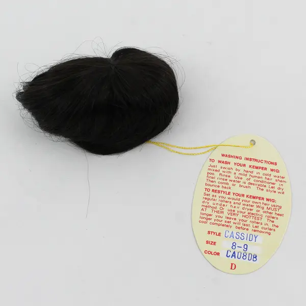 NWT Kemper Originals Cassidy Modacrylic Dark Brown Doll Wig Size 8-9