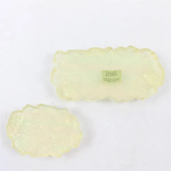 Lot of 2 New Enesco Iceberg Figurines Small Holiday Winter Collectible