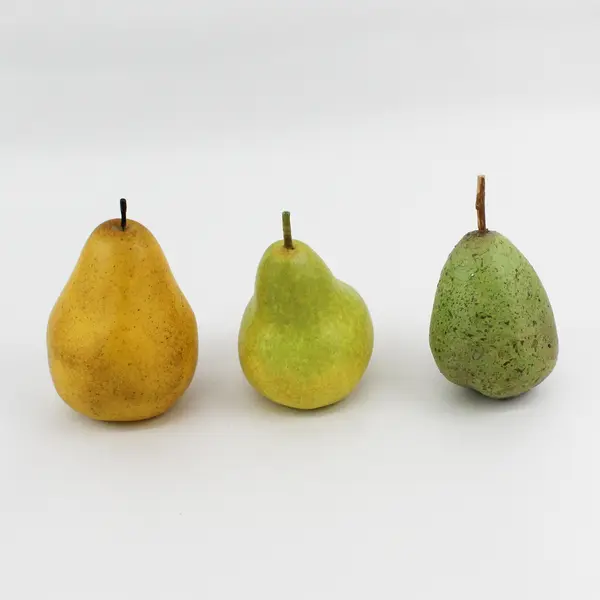  Lot Of 3 Unbranded Yellow/Green Home Decor Realistic Fake Pears Fruit 5.25"