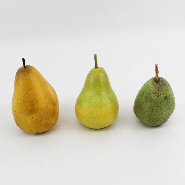  Lot Of 3 Unbranded Yellow/Green Home Decor Realistic Fake Pears Fruit 5.25"