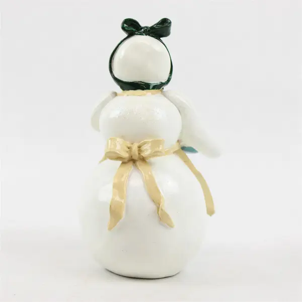 New Donna Little Enesco 1998 Snowman Figurine Baking Mixing Bowl Kitchen