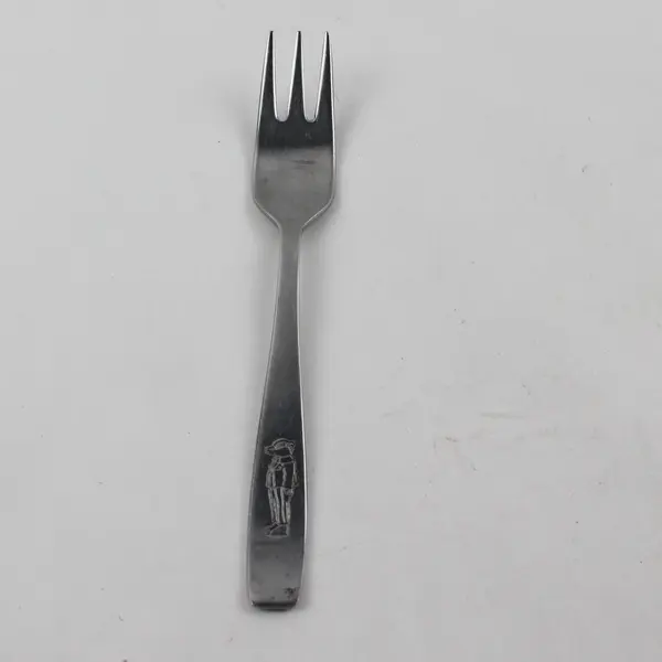 Butler Flatware Unknown Rare Pattern Stainless Youth Fork Engraved 6.25" Good