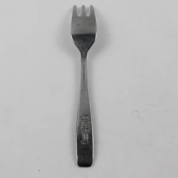 Butler Flatware Unknown Rare Pattern Stainless Youth Fork Engraved 6.25" Good