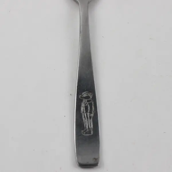 Butler Flatware Unknown Rare Pattern Stainless Youth Fork Engraved 6.25" Good