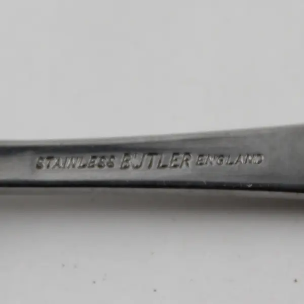 Butler Flatware Unknown Rare Pattern Stainless Youth Fork Engraved 6.25" Good
