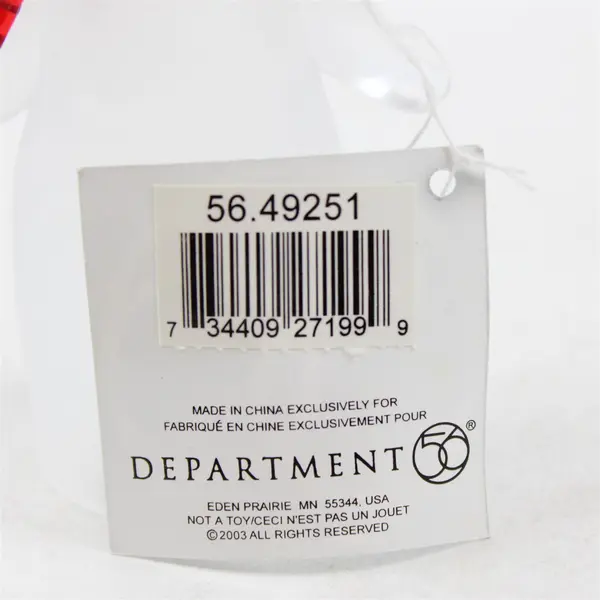 Department 56 Acrylic Frosted Snowman with Christmas Tree Hat 56.49251