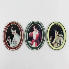 Lot of 3 1990's Coca Cola Trays - 1920's Advertisements Reproductions - 6"x4"