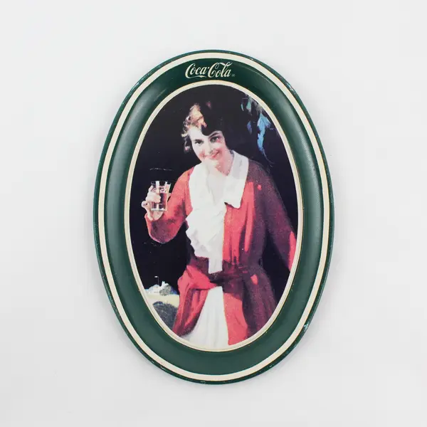 Lot of 3 1990's Coca Cola Trays - 1920's Advertisements Reproductions - 6"x4"