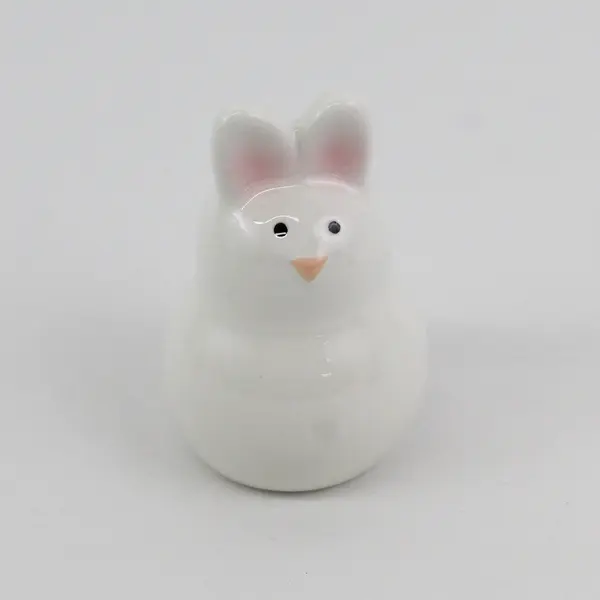 Dept 56 Bunny Rabbit Trinket Box, 3.12" Tall, & Sm. Rabbit Salt &Pepper Shakers