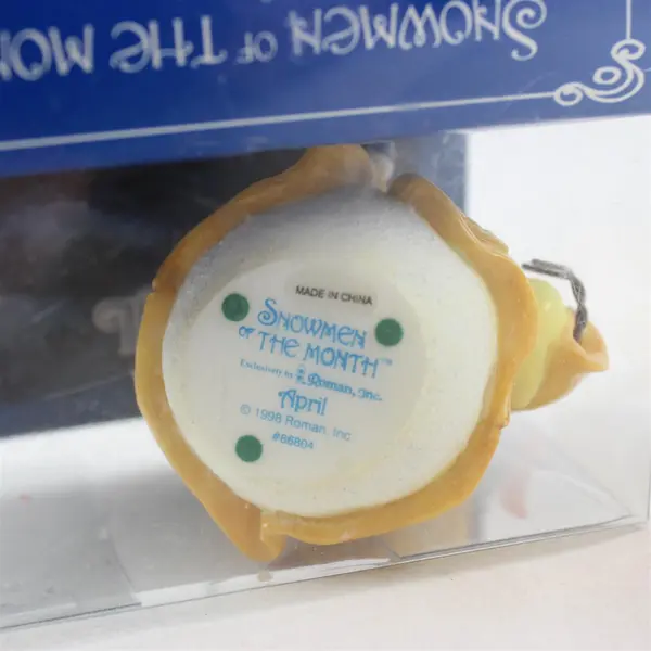 Vintage 1998 Roman, Inc. Snowmen of the Month -April
