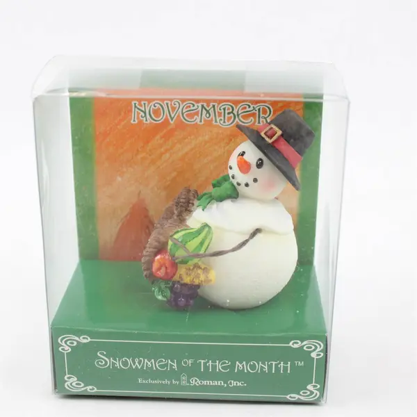 Vintage 1998 Roman, Inc. Snowmen of the Month - November