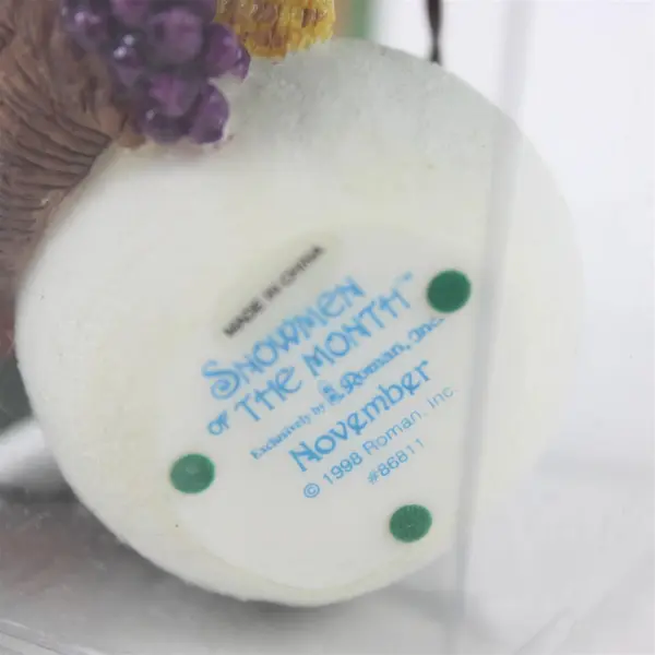 Vintage 1998 Roman, Inc. Snowmen of the Month - November