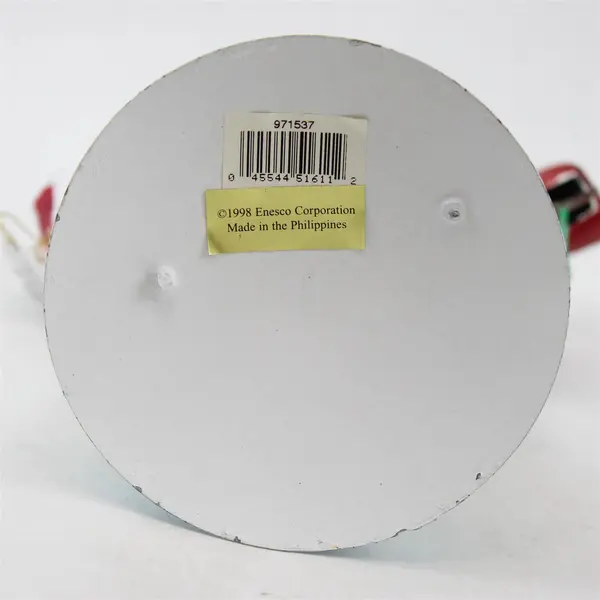 Lot of 2 Vintage 1998 Enesco Metal Snowman Figurines 10" 