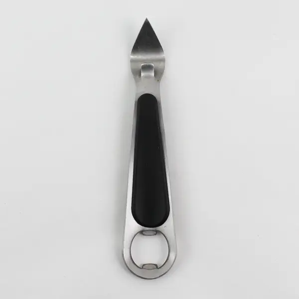 Innovine Dual-Function Stainless Steel Bottle Opener W/ Non-Slip Grip 6.5" Long