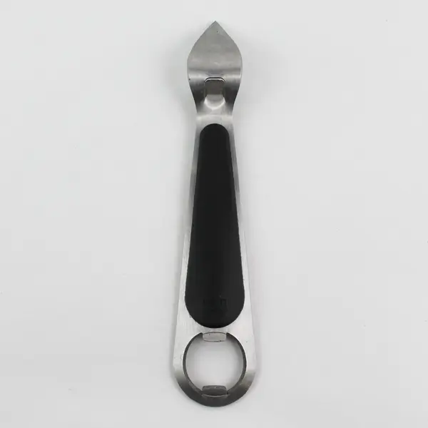 Innovine Dual-Function Stainless Steel Bottle Opener W/ Non-Slip Grip 6.5" Long