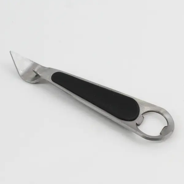 Innovine Dual-Function Stainless Steel Bottle Opener W/ Non-Slip Grip 6.5" Long