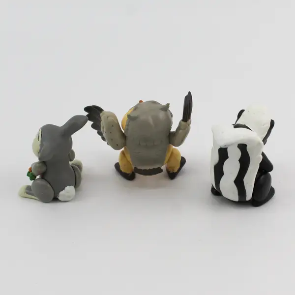 Lot of 3 Vintage 1988 McDonald's Disney's Bambi Happy Meal Toys 