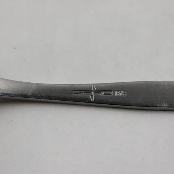 Vintage Gero Rare Unknown Pattern 18/8 SS Youth Spoon Engraved Squirrel 6" Good