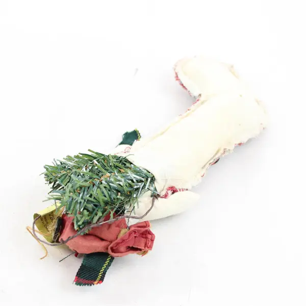 New Otagiri Enesco Rustic Snowman in Stocking Hanging  Holiday Collectible 7.5"