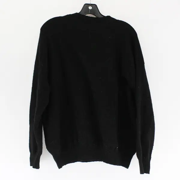  Pink Victoria's Secret Lady Liberty Dog Black Knit Pullover Sweater Women's Sm