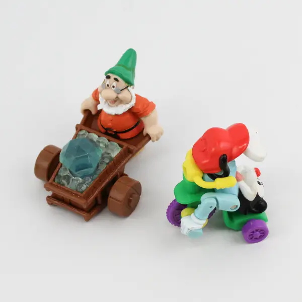 Lot of 6 Vintage McDonalds/Burger King Happy Meal Toys